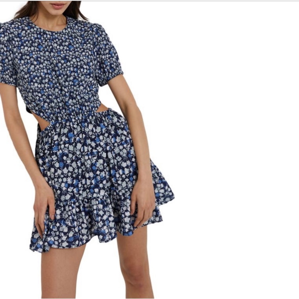 French Connection, Duchess Blue Multi Color Floral, Size 8. Brand new with tags.